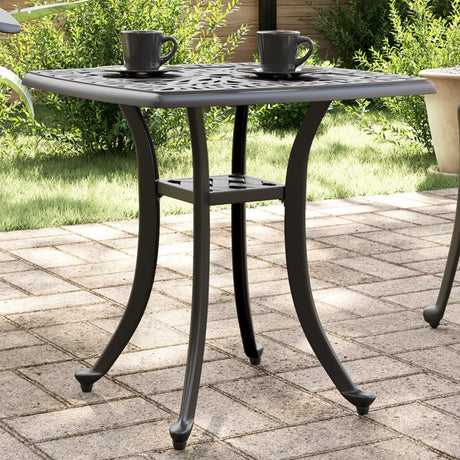 Vidaxl tuintafel 53x53x53 cm gietaluminium zwart