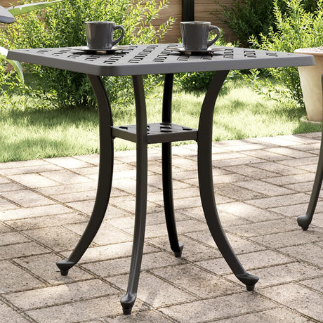 Vidaxl tuintafel 53x53x53 cm gietaluminium zwart
