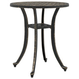 Vidaxl tuintafel ø 48x53 cm gietaluminium bronskleurig