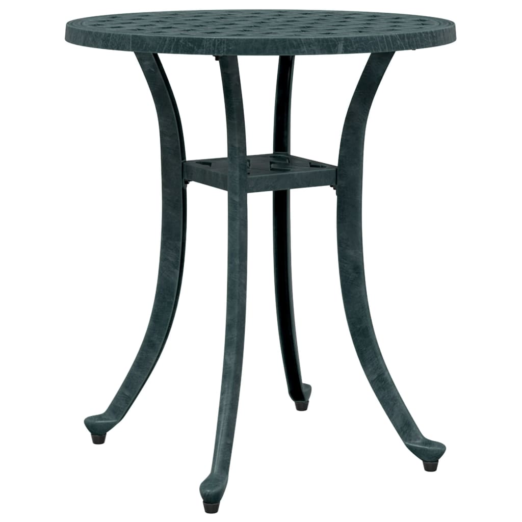 Vidaxl tuintafel ø 48x53 cm gietaluminium groen