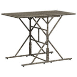Vidaxl 7-delige tuinset met kussens poly rattan grijs