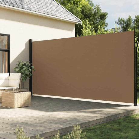 Vidaxl windscherm uittrekbaar 220x300 cm taupe