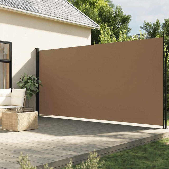Vidaxl windscherm uittrekbaar 220x300 cm taupe