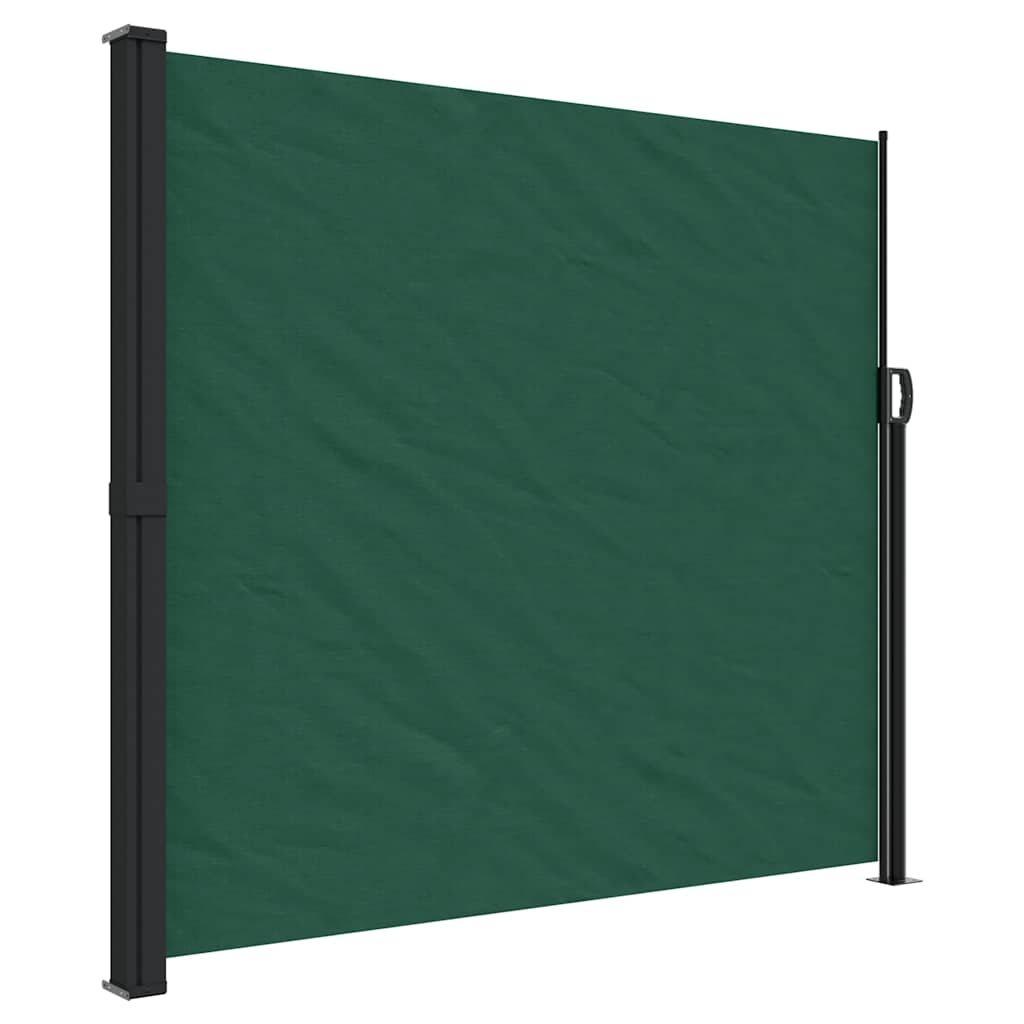 Vidaxl windscherm uittrekbaar 180x500 cm donkergroen