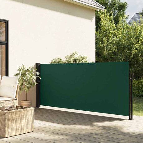 Rozsuwany parawan ogrodowy Vidaxx 140x600 cm ciemnozielony