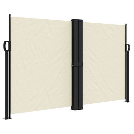 Rozsuwany parawan ogrodowy Vidaxx 140x600 cm kremowy