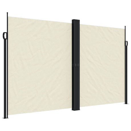 Rozsuwany parawan ogrodowy Vidaxx 200x1200 cm w kolorze kremowym