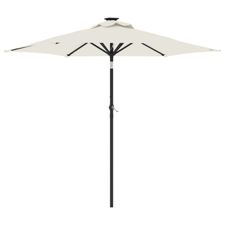 Parasol VidaXL ze stalowym słupkiem 225x225x212 cm, biały