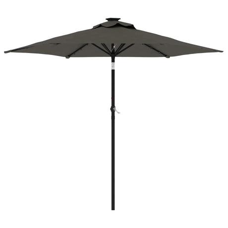 Parasol Vidaxx ze stalowym słupkiem 225x225x212 cm w kolorze antracytowym