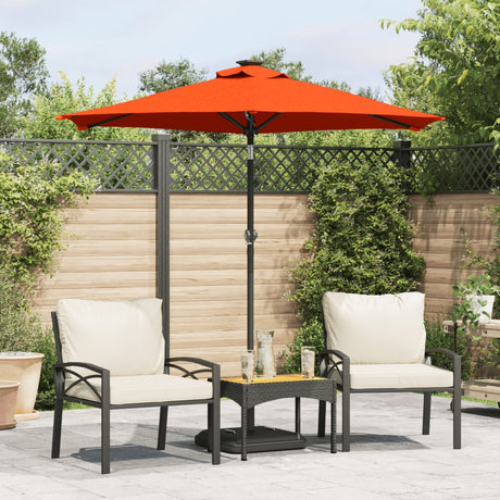 Parasol Vidaxx ze stalowym słupkiem 225x225x212 cm w kolorze terakoty
