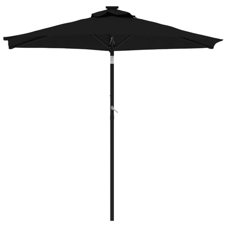 Parasol Vidaxx ze stalowym słupkiem 225x225x212 cm czarny