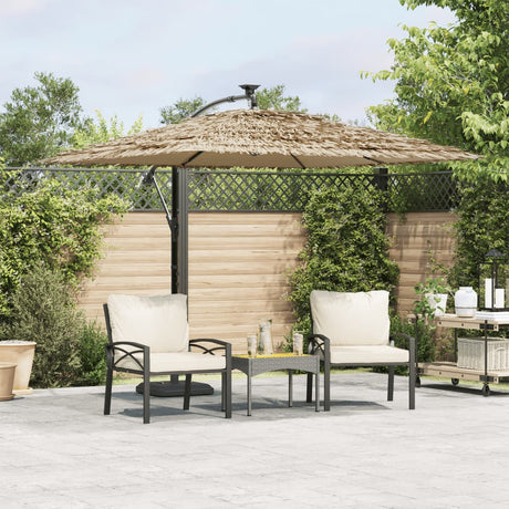 Parasol Vidaxx ze stalowym słupkiem 246x246x230 cm brązowy