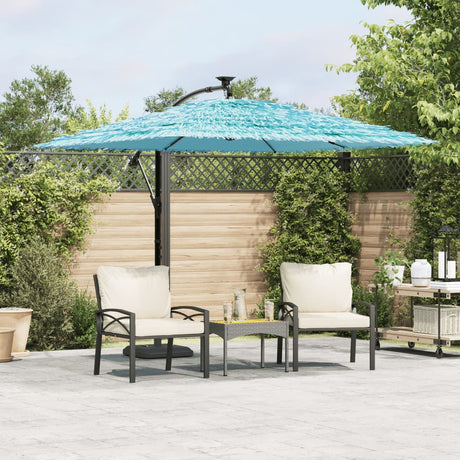Parasol Vidaxx ze stalowym słupkiem 246x246x230 cm niebieski