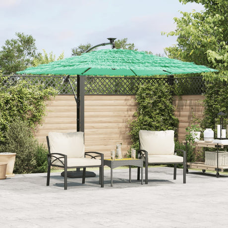 Parasol Vidaxx ze stalowym słupkiem 246x246x230 cm zielony