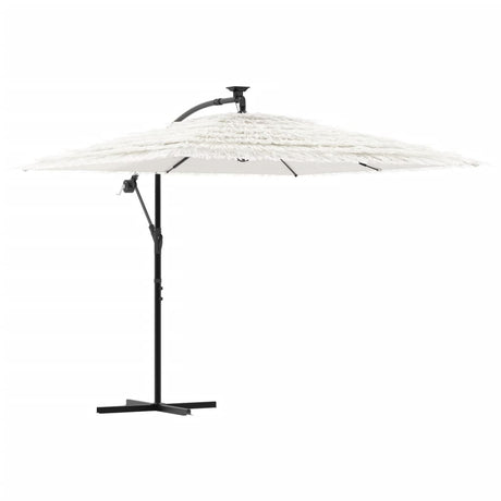 Parasol Vidaxx ze stalowym słupkiem 246x246x230 cm biały