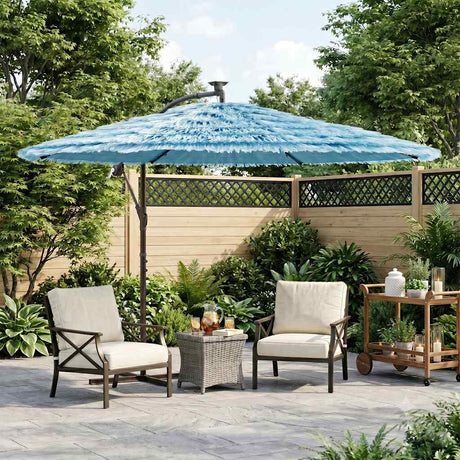 Parasol Vidaxx ze stalowym słupkiem 290x290x238 cm niebieski