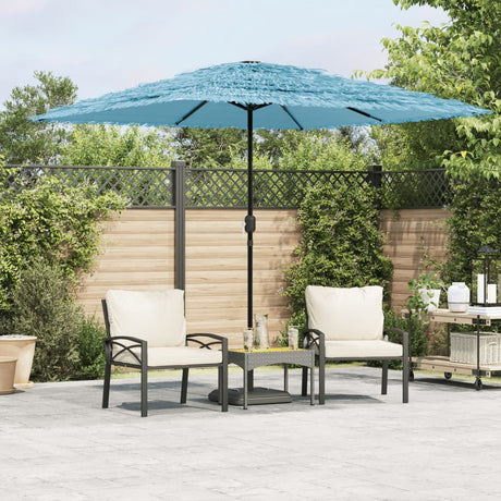 Parasol Vidaxx ze stalowym słupkiem 248x248x248 cm niebieski