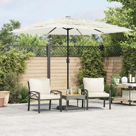 Parasol Vidaxx ze stalowym słupkiem 248x248x248 cm biały