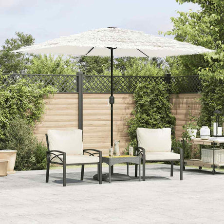 Parasol Vidaxx ze stalowym słupkiem 300x200x250 cm biały
