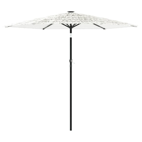 Parasol Vidaxx ze stalowym słupkiem 223x223x213 cm biały