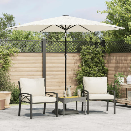 Parasol Vidaxx ze stalowym słupkiem 268x268x226 cm biały