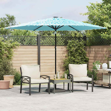 Parasol Vidaxx ze stalowym słupkiem 288x288x225 cm niebieski