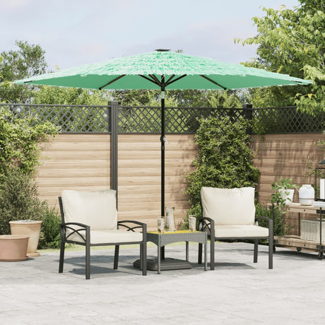 Parasol Vidaxx ze stalowym słupkiem 288x288x225 cm zielony