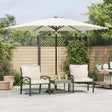 Parasol Vidaxx ze stalowym słupkiem 288x288x225 cm biały