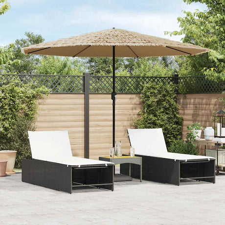 Parasol Vidaxx ze stalowym słupkiem 324x324x247 cm brązowy