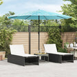 Parasol Vidaxx ze stalowym słupkiem 324x324x247 cm niebieski