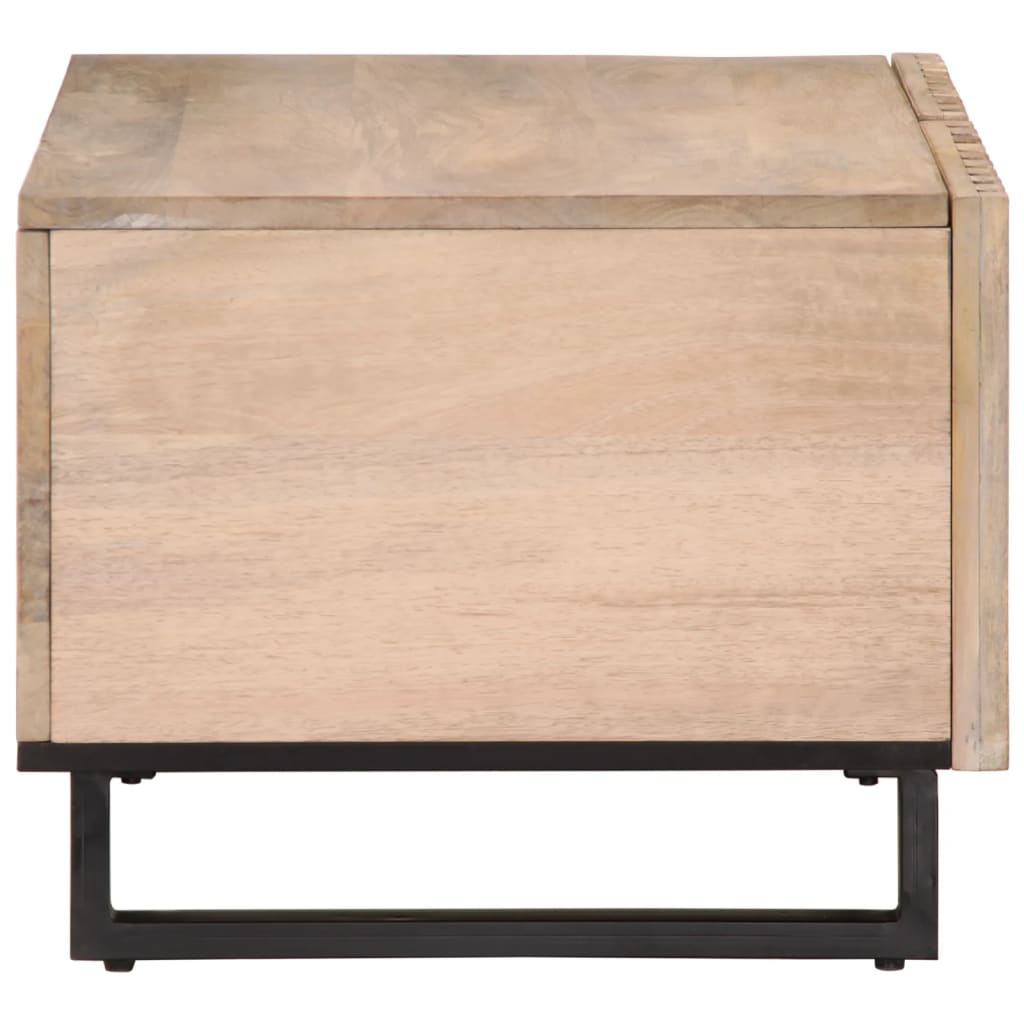 Vidaxl salontafel 80x51x40 cm massief mangohout wit