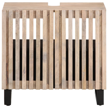 Vidaxl wastafelkast 62x34x58 cm massief mangohout