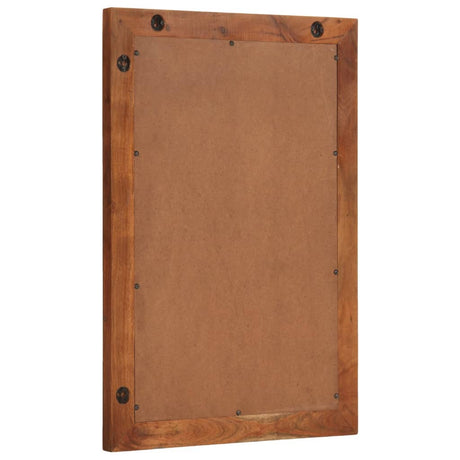 Vidaxl badkamerspiegel 50x70 cm massief acaciahout en glas