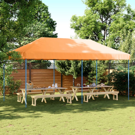Składany namiot imprezowy VidaXL 580x292x315 cm pomarańczowy