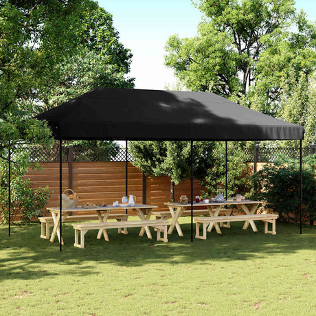 Składany namiot imprezowy VidaXL 580x292x315 cm, czarny