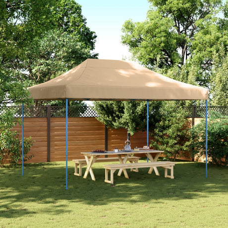 Składany namiot imprezowy VidaXL 410x279x315 cm, beżowy