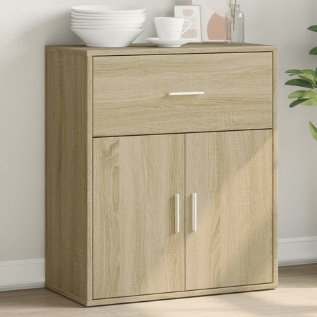 Vidaxl dressoir 60x31x70 cm bewerkt hout sonoma eikenkleurig