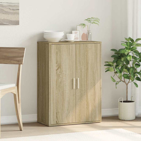 Vidaxl dressoir 60x31x84 cm bewerkt hout sonoma eikenkleurig