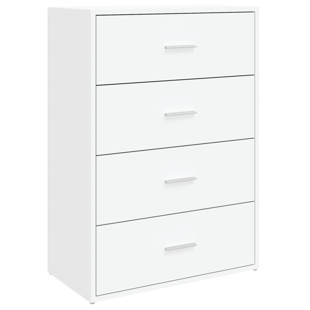 Vidaxl dressoir 60x31x84 cm bewerkt hout wit