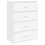 Vidaxl dressoir 60x31x84 cm bewerkt hout wit