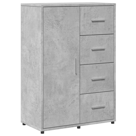 Vidaxl dressoir 60x31x84 cm bewerkt hout betongrijs