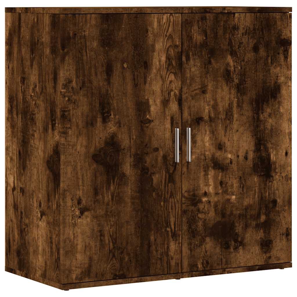 Vidaxl dressoir 79x38x80 cm bewerkt hout gerookt eikenkleurig