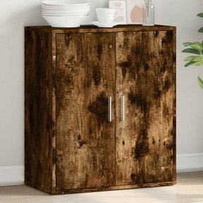 Vidaxl dressoir 79x38x80 cm bewerkt hout gerookt eikenkleurig
