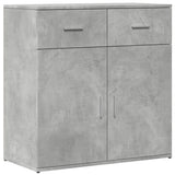 Vidaxl dressoir 79x38x80 cm bewerkt hout betongrijs