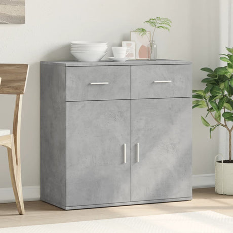 Vidaxl dressoir 79x38x80 cm bewerkt hout betongrijs