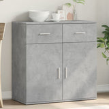 Vidaxl dressoir 79x38x80 cm bewerkt hout betongrijs