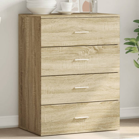 Vidaxl dressoir 60x39x80 cm bewerkt hout sonoma eikenkleurig