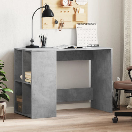 Vidaxl bureau 102x50x75 cm bewerkt hout betongrijs