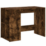 Vidaxl bureau 102x50x75 cm bewerkt hout gerookt eikenkleurig