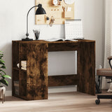 Vidaxl bureau 102x50x75 cm bewerkt hout gerookt eikenkleurig